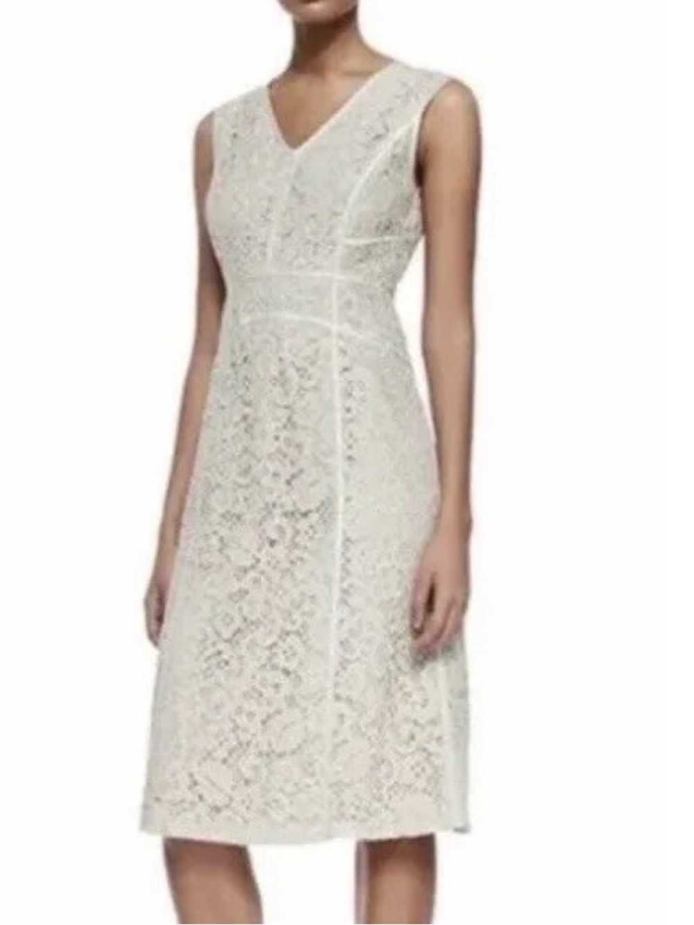 Lafayette 148 Lace Midi Dress Size 10